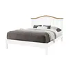 Buy Chester White Double Bed Frame - Perfect for Modern Bedrooms, Colour: White, Size: 4ft 6/Double, Item Width: 143, 2 from Furnituretta
