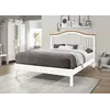 Buy Chester White King Size Bed Frame - Perfect for Modern Bedrooms, Colour: White, Size: 5ft/King , Item Width: 162, 4 from Furnituretta