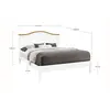 Buy Chester Oak King Size Wooden Bed Frame (5ft), Colour: Oak, Bed Size: King (5ft), Item Width: 162, 2 from Furnituretta