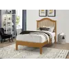 Buy Chester Oak Single Wooden Bed Frame (3ft), Colour: Oak, Bed Size: Single (3ft), Item Width: 98, 3 from Furnituretta