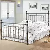 Buy Stylish & Durable: Alexander Black Nickel Double Bed, Colour: Black Nickel, Size: 4ft 6/Double, Item Width: 147 from Furnituretta