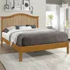 Buy Chester Oak King Size Wooden Bed Frame (5ft), Colour: Oak, Bed Size: King (5ft), Item Width: 162 from Furnituretta
