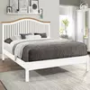 Buy Chester White King Size Bed Frame - Perfect for Modern Bedrooms, Colour: White, Size: 5ft/King , Item Width: 162 from Furnituretta