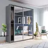 Buy Arti AR-17 Sliding Door Wardrobe Grey Matt 180cm, Colour: Grey Matt, Item Width: 180 from Furnituretta