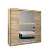 Buy Verona 04 Sliding Door Wardrobe Oak Sonoma 200cm, Colour: Oak Sonoma, Item Width: 200, 6 from Furnituretta