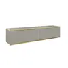 Buy Moro Floating TV Cabinet Grey 135cm, Colour: Grey, Item Width: 135, 5 from Furnituretta