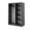 Buy Arti AR-04 Sliding Door Wardrobe Black Matt 150cm, Colour: Black Matt, Item Width: 150, 8 from Furnituretta