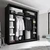 Buy Arti AR-14 Sliding Door Wardrobe Black Matt 220cm, Colour: Black Matt, Item Width: 220, 3 from Furnituretta