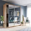 Buy Arti AR-17 Sliding Door Wardrobe Oak Shetland 180cm, Colour: Oak Shetland, Item Width: 180 from Furnituretta