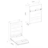 Buy BC-01 Vertical Wall Bed Concept White Matt 140cm, Colour: White Matt, Size: 140 x 200cm, 7 from Furnituretta