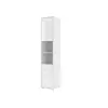 Buy BC-08 Tall Storage Cabinet for Vertical Wall Bed Concept White Gloss, Colour: White Gloss, Item Width: 45 from Furnituretta