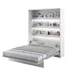 Buy BC-12 Vertical Wall Bed Concept – White Matt 160 cm | Space-Saving Queen Bed, Colour: White Matt, Size: 160 x 200cm from Furnituretta