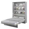 Buy BC-01 Vertical Wall Bed Concept Grey Matt 140cm, Colour: Grey Matt, Size: 140 x 200cm from Furnituretta