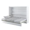 Buy BC-04 Horizontal Wall Bed – White Matt 140cm | Fold-Away Bed with Shelves & Soft-Close System, Colour: White Matt, Size: 140 x 200cm, 11 from Furnituretta