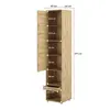 Buy BC-07 Tall Storage Cabinet for Vertical Wall Bed Concept Oak Artisan, Colour: Oak Artisan, Item Width: 45, 5 from Furnituretta