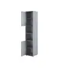 Buy BC-08 Tall Storage Cabinet for Vertical Wall Bed Concept Grey Matt, Colour: Grey Matt, Item Width: 45, 5 from Furnituretta