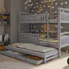 Buy Wooden Bunk Bed Blanka with Trundle and Storage Grey, Colour: Grey, Mattresses: Without Mattresses, 6 from Furnituretta