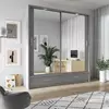 Buy Arti 24 - 2 Sliding Door Wardrobe Grey Matt 200cm, Colour: Grey Matt, Item Width: 200 from Furnituretta