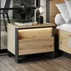 Buy Quant QS-03 Bedside Table with LED Lighting 55cm from Furnituretta