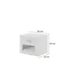 Buy Idea ID-07 Bedside Cabinet White Matt, Colour: White Matt, Item Width: 50, 7 from Furnituretta