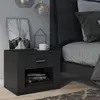 Buy Idea ID-07 Bedside Cabinet Black, Colour: Black, Item Width: 50 from Furnituretta