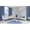 Buy Wooden Bunk Bed Nemo with Storage White Matt, Colour: White Matt, Mattresses: Foam/Bonnell Mattresses, 10 from Furnituretta