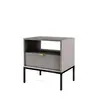 Buy Nova Bedside Cabinet Table Grey Matt 54cm, Colour: Grey Matt, Item Width: 54, 6 from Furnituretta