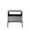 Buy Nova Bedside Cabinet Table Grey Matt 54cm, Colour: Grey Matt, Item Width: 54 from Furnituretta