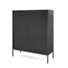 Buy Nova Highboard Cabinet Black Matt 104cm, Colour: Black Matt, Item Width: 104 from Furnituretta