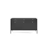 Buy Nova Sideboard – Sleek Storage in Black Matt Finish, Colour: Black Matt, Item Width: 154, 6 from Furnituretta