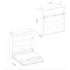 Buy BC-13 Vertical Wall Bed Concept White Matt 180cm, Colour: White Matt, Size: 180 x 200cm, 7 from Furnituretta