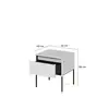 Buy Trend TR-10 Bedside Cabinet White Matt 46cm, Colour: White Matt, Item Width: 46, 6 from Furnituretta