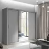 Buy Idea ID-01 Sliding Door Wardrobe Grey Matt 250cm, Colour: Grey Matt, Item Width: 250 from Furnituretta