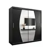 Buy Elypse Sliding Door Wardrobe Black 180cm, Colour: Black, Item Width: 180, 6 from Furnituretta