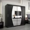 Buy Elypse Sliding Door Wardrobe Black 180cm, Colour: Black, Item Width: 180 from Furnituretta