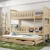 Buy Wooden Bunk Bed Blanka with Trundle and Storage Pine, Colour: Pine, Mattresses: Without Mattresses, 7 from Furnituretta