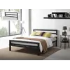 Buy City Block Small Double Bed: Sleek & Stylish, Colour: Charcoal Black, Size: 4ft/Small Double, Item Width: 123.5, 5 from Furnituretta