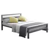 Buy City Block Double Bed: Sleek & Stylish, Colour: Grey, Size: 4ft 6/Double, Item Width: 138.5 from Furnituretta
