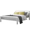 Buy City Block Double Bed: Sleek & Stylish, Colour: White, Size: 4ft 6/Double, Item Width: 138.5 from Furnituretta