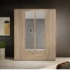 Buy Karl Hinged Door Wardrobe – Oak Sonoma Finish, 160 cm Wide, Colour: Oak Sonoma, Item Width: 160, 3 from Furnituretta