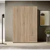 Buy Base Hinged Door Wardrobe – Oak Sonoma Finish (120 cm), Colour: Oak Sonoma, Item Width: 120, 4 from Furnituretta