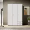 Buy Base Hinged Door Wardrobe – Compact & Versatile (120 cm), Colour: White, Item Width: 120, 4 from Furnituretta
