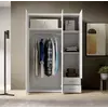 Buy Base Hinged Door Wardrobe – Compact & Versatile (120 cm), Colour: White, Item Width: 120, 3 from Furnituretta