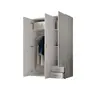 Buy Base Hinged Door Wardrobe – Compact & Versatile (120 cm), Colour: White, Item Width: 120, 9 from Furnituretta