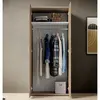 Buy Base 2 Door Hinged Wardrobe – Oak Sonoma Finish (80 cm), Colour: Oak Sonoma, Item Width: 80, 4 from Furnituretta