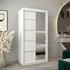 Buy Verona 02 Sliding Door Wardrobe White 100cm, Colour: White, Item Width: 100 from Furnituretta