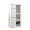 Buy Verona 02 Sliding Door Wardrobe White 100cm, Colour: White, Item Width: 100, 5 from Furnituretta