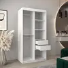Buy Verona 02 Sliding Door Wardrobe White 100cm, Colour: White, Item Width: 100, 7 from Furnituretta