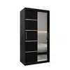 Buy Verona 02 Sliding Door Wardrobe Black 100cm, Colour: Black, Item Width: 100, 5 from Furnituretta