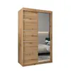 Buy Verona 02 Sliding Door Wardrobe Oak Artisan 120cm, Colour: Oak Artisan, Item Width: 120, 5 from Furnituretta